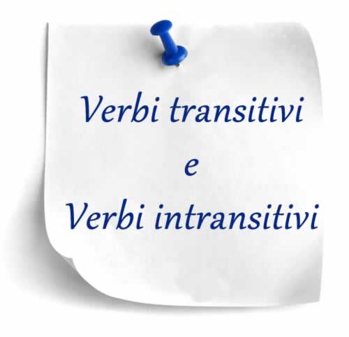 Verbi transitivi e verbi intransitivi