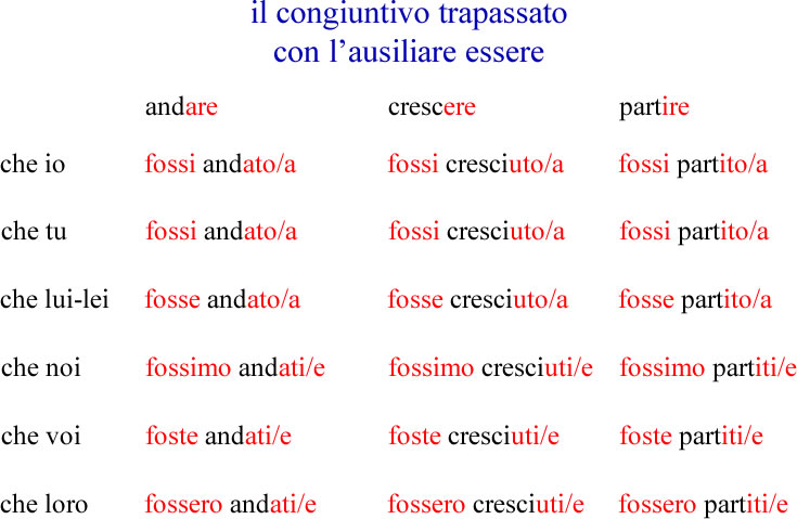 Congiuntivo trapassato - grammatica italiana avanzata con esercizi